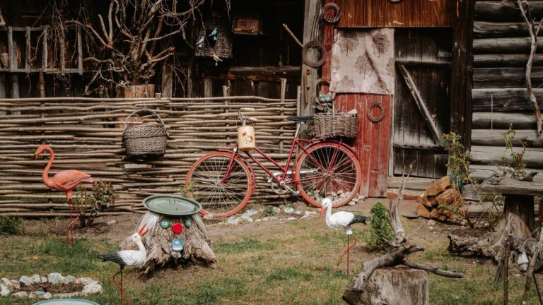 Décoration de jardin en bois
