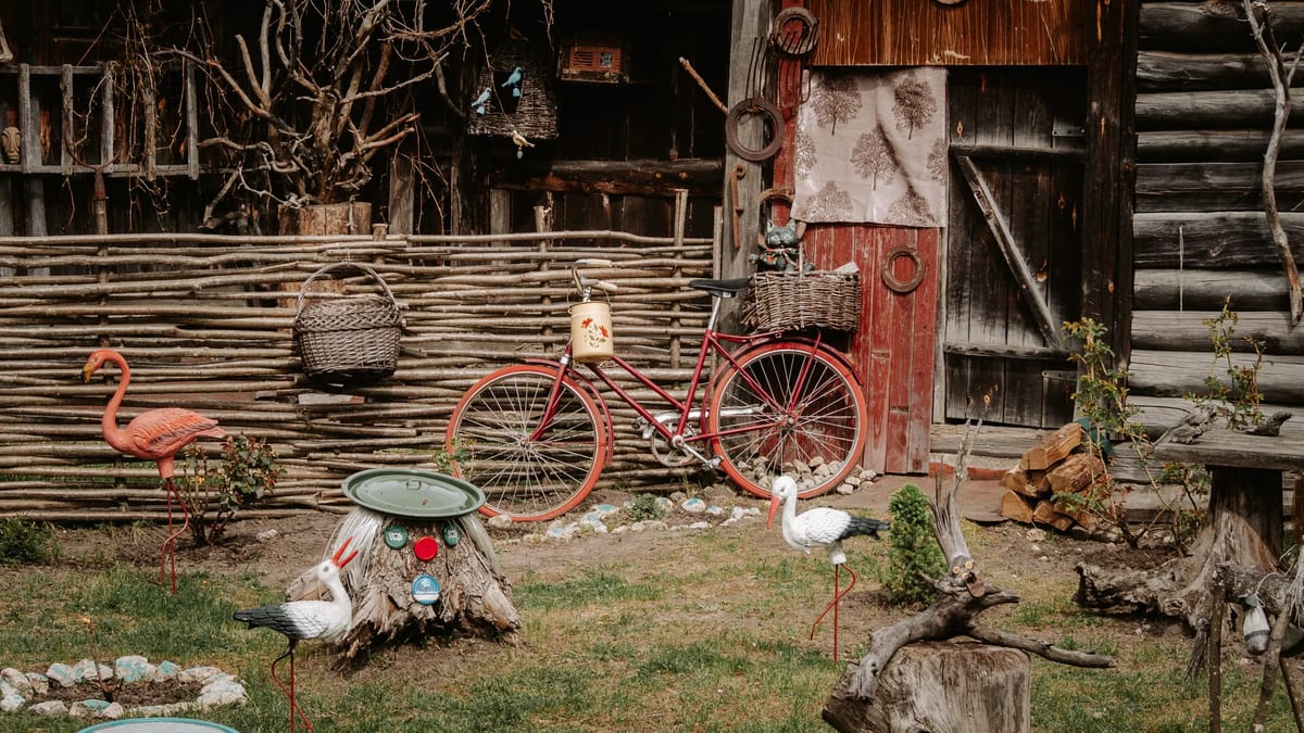 Décoration de jardin en bois
